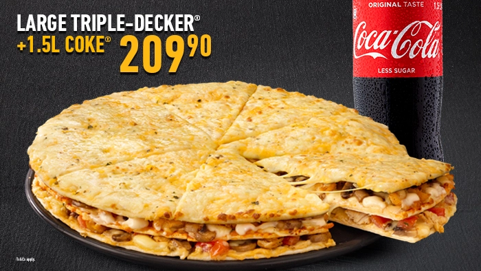 Large Triple Decker + Coke